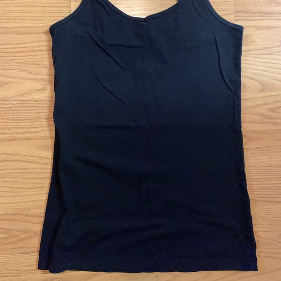 Black V Spaghetti Strap Tank - Picture 2 of 3